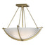 Hubbardton Forge 2008 Modern Brass Opal Glass (GG) Compass Small Semi-Flush