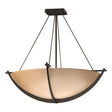 Hubbardton Forge 2008 Bronze Sand Glass (SS) Compass Large Semi-Flush