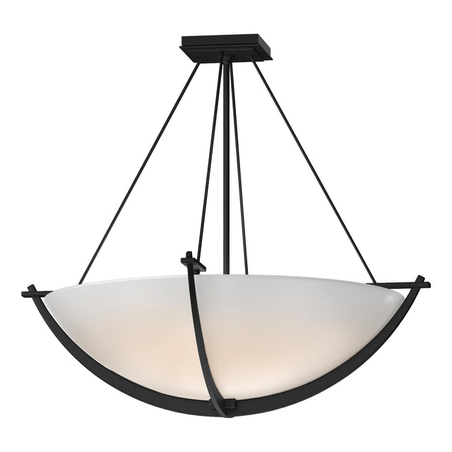 Hubbardton Forge 2008 Black Opal Glass (GG) Compass Large Semi-Flush