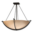 Hubbardton Forge 2008 Oil Rubbed Bronze Sand Glass (SS) Compass Large Semi-Flush