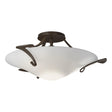 Hubbardton Forge 2010 Bronze Opal Glass (GG) Antasia Semi-Flush