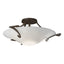 Hubbardton Forge 2010 Bronze Opal Glass (GG) Antasia Semi-Flush