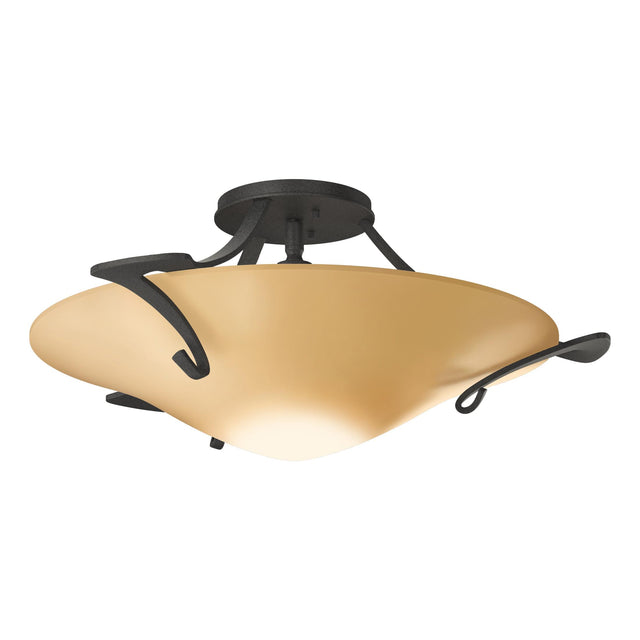 Hubbardton Forge 2010 Natural Iron Sand Glass (SS) Antasia Semi-Flush