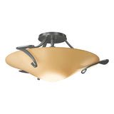 Hubbardton Forge 2010 Vintage Platinum Sand Glass (SS) Antasia Semi-Flush
