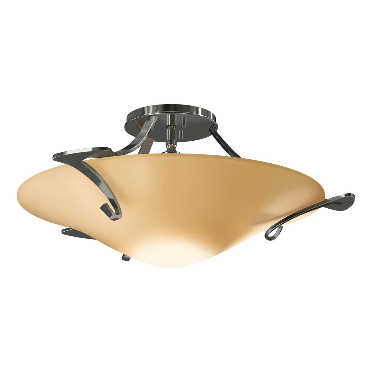 Hubbardton Forge 2010 Sterling Sand Glass (SS) Antasia Semi-Flush