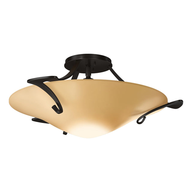 Hubbardton Forge 2010 Oil Rubbed Bronze Sand Glass (SS) Antasia Semi-Flush