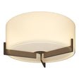 Hubbardton Forge 2011 Bronze Opal Glass (GG) Axis Flush Mount