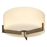 Hubbardton Forge 2011 Bronze Opal Glass (GG) Axis Flush Mount