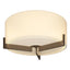 Hubbardton Forge 2011 Bronze Opal Glass (GG) Axis Flush Mount