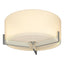 Hubbardton Forge 2011 Vintage Platinum Opal Glass (GG) Axis Flush Mount