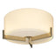 Hubbardton Forge 2011 Soft Gold Opal Glass (GG) Axis Flush Mount