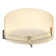 Hubbardton Forge 2011 Sterling Opal Glass (GG) Axis Flush Mount