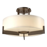 Hubbardton Forge 2011 Bronze Opal Glass (GG) Axis Semi-Flush