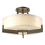 Hubbardton Forge 2011 Dark Smoke Opal Glass (GG) Axis Semi-Flush