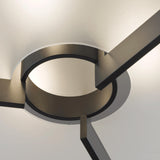 Hubbardton Forge 2011 Dark Smoke Opal Glass (GG) Axis Semi-Flush