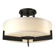 Hubbardton Forge 2011 Black Opal Glass (GG) Axis Semi-Flush