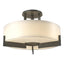 Hubbardton Forge 2011 Natural Iron Opal Glass (GG) Axis Semi-Flush