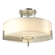 Hubbardton Forge 2011 Vintage Platinum Opal Glass (GG) Axis Semi-Flush