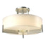 Hubbardton Forge 2011 Vintage Platinum Opal Glass (GG) Axis Semi-Flush