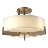 Hubbardton Forge 2011 Soft Gold Opal Glass (GG) Axis Semi-Flush