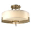 Hubbardton Forge 2011 Soft Gold Opal Glass (GG) Axis Semi-Flush