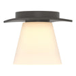 Hubbardton Forge 2010 Dark Smoke Opal Glass (GG) Wren Flush Mount