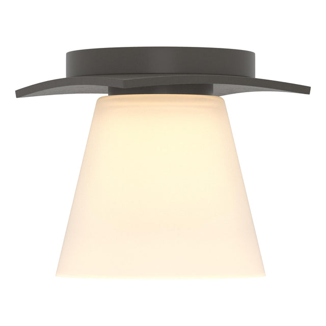 Hubbardton Forge 2010 Dark Smoke Opal Glass (GG) Wren Flush Mount