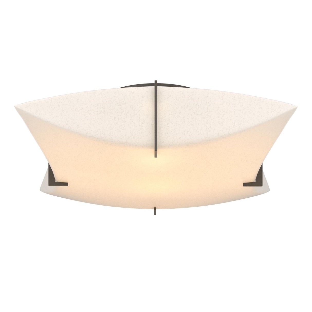 Hubbardton Forge 2012 Dark Smoke Spun Frost (SH) Bento Semi-Flush Mount