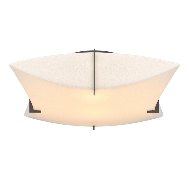 Hubbardton Forge 2012 Dark Smoke Spun Frost (SH) Bento Semi-Flush Mount
