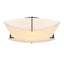 Hubbardton Forge 2012 Black Spun Frost (SH) Bento Semi-Flush Mount