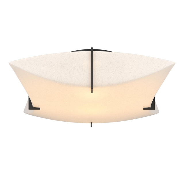 Hubbardton Forge 2012 Black Spun Frost (SH) Bento Semi-Flush Mount