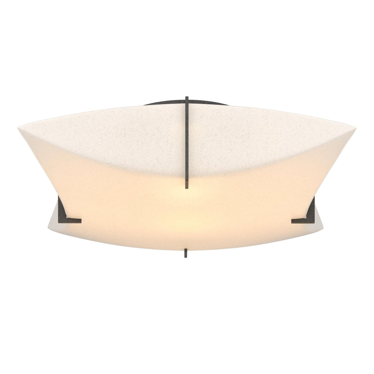 Hubbardton Forge 2012 Natural Iron Spun Frost (SH) Bento Semi-Flush Mount