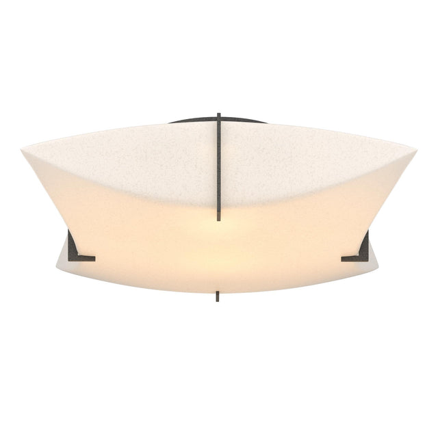 Hubbardton Forge 2012 Natural Iron Spun Frost (SH) Bento Semi-Flush Mount