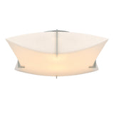 Hubbardton Forge 2012 Vintage Platinum Spun Frost (SH) Bento Semi-Flush Mount