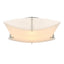 Hubbardton Forge 2012 Vintage Platinum Spun Frost (SH) Bento Semi-Flush Mount