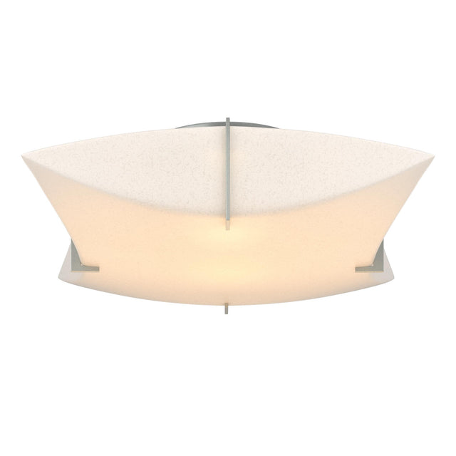 Hubbardton Forge 2012 Vintage Platinum Spun Frost (SH) Bento Semi-Flush Mount
