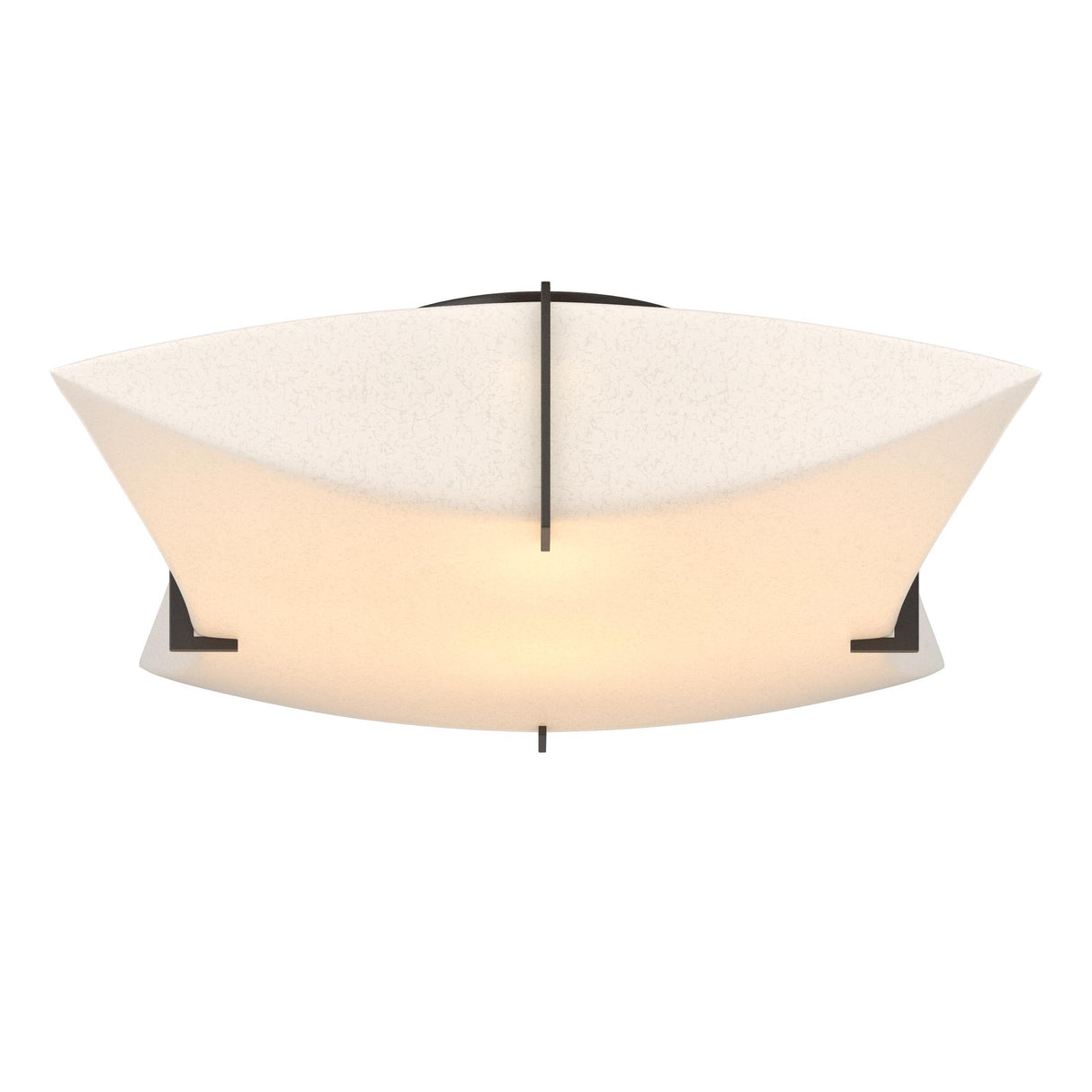 Hubbardton Forge 2012 Oil Rubbed Bronze Spun Frost (SH) Bento Semi-Flush Mount