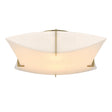 Hubbardton Forge 2012 Modern Brass Spun Frost (SH) Bento Semi-Flush Mount