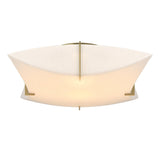 Hubbardton Forge 2012 Modern Brass Spun Frost (SH) Bento Semi-Flush Mount
