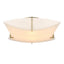 Hubbardton Forge 2012 Modern Brass Spun Frost (SH) Bento Semi-Flush Mount