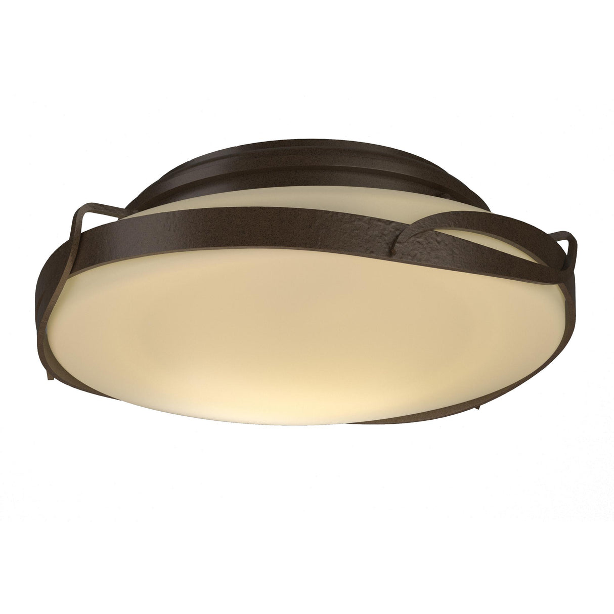 Hubbardton Forge 2012 Bronze Opal Glass (GG) Flora Flush Mount