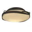Hubbardton Forge 2012 Dark Smoke Opal Glass (GG) Flora Flush Mount