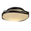 Hubbardton Forge 2012 Oil Rubbed Bronze Opal Glass (GG) Flora Flush Mount