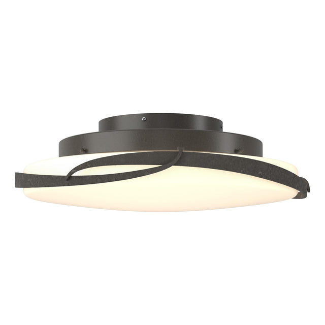 Hubbardton Forge 2014 Dark Smoke Opal Glass (GG) Flora LED Flush Mount