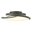 Hubbardton Forge 2014 Natural Iron Opal Glass (GG) Flora LED Flush Mount