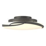 Hubbardton Forge 2014 Natural Iron Opal Glass (GG) Flora LED Flush Mount