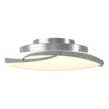 Hubbardton Forge 2014 Vintage Platinum Opal Glass (GG) Flora LED Flush Mount