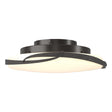 Hubbardton Forge 2014 Oil Rubbed Bronze Opal Glass (GG) Flora LED Flush Mount