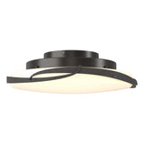 Hubbardton Forge 2014 Oil Rubbed Bronze Opal Glass (GG) Flora LED Flush Mount