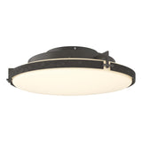 Hubbardton Forge 2014 Dark Smoke Opal Glass (GG) Metra LED Flush Mount